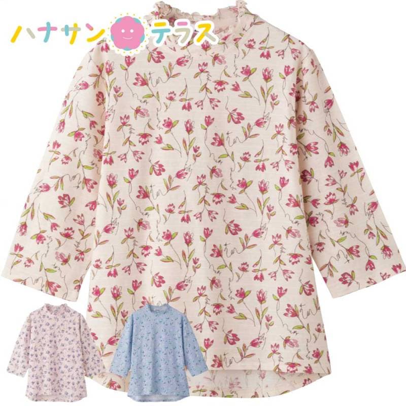 7分袖後ろ長めＴシャツ M~L LL レディース 婦人 用　　