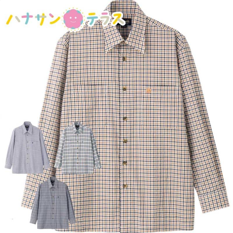 しじら袖丈ぴったりシャツ M L LL メンズ 紳士 用　　