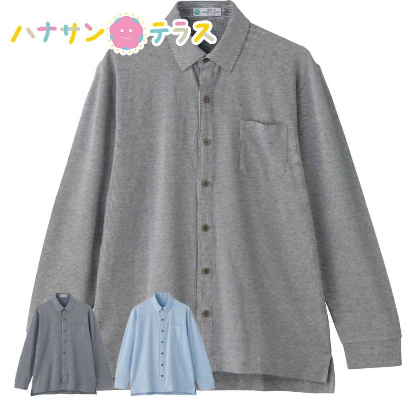 綿混ワンタッチテープニットシャツ M L LL メンズ 紳士 用　　