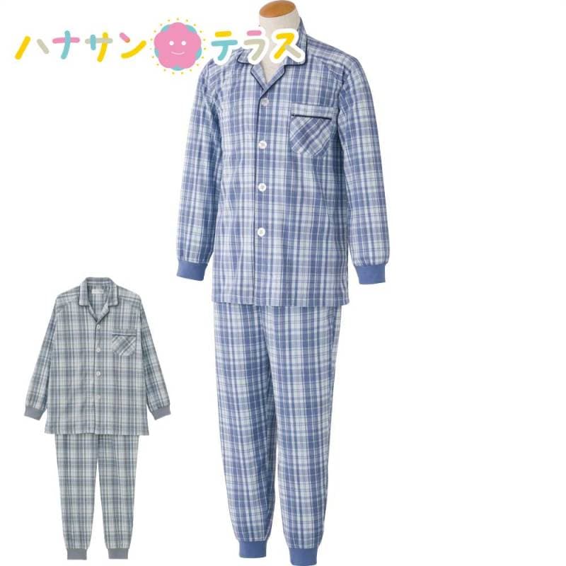 大きめボタンパジャマ S M L LL 年間 手口 足口 メンズ 用