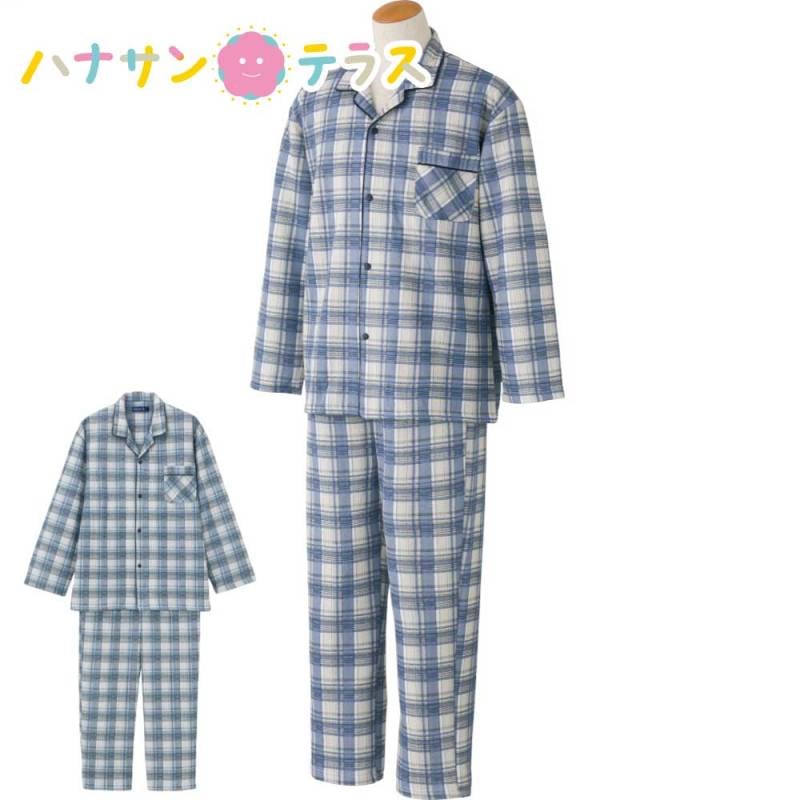 ホックキルトパジャマ M L 秋冬 メンズ 用