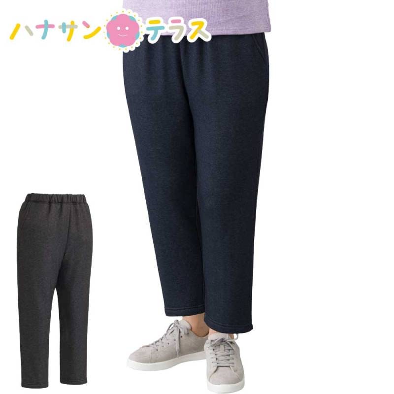 【リハビリ病院共同開発】やわらかデニム裏シャギーおしりスルッとパンツ S M L LL 3L 乾燥機OK レディース 用