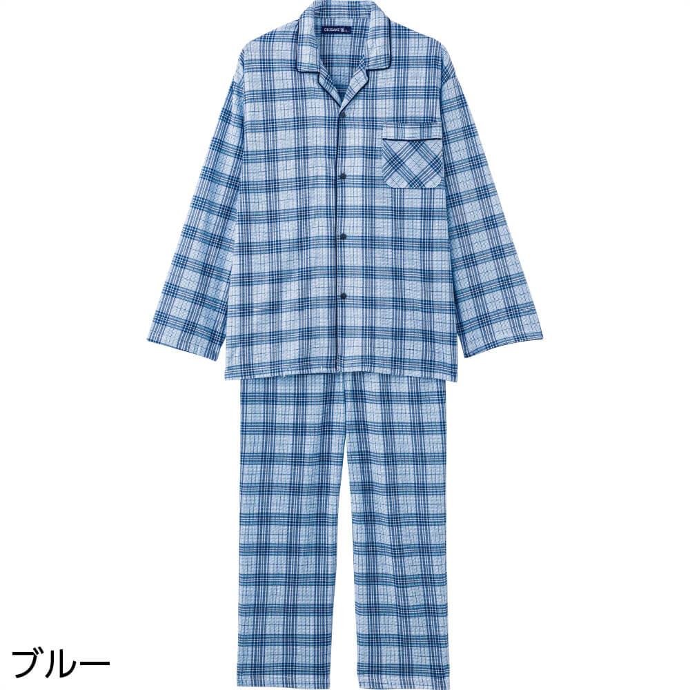 ホック天竺パジャマ S M L LL メンズ 紳士 用 | 男性用衣類,パジャマ