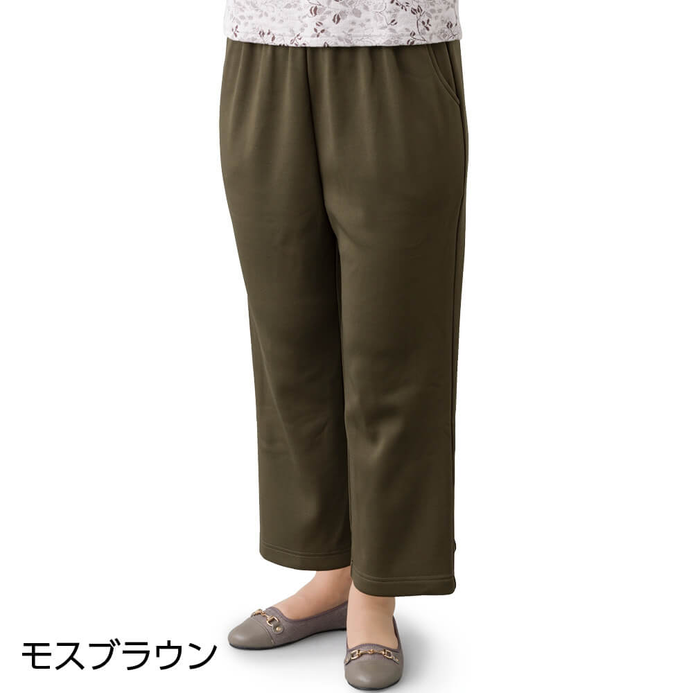 裏ベロア深履きらくらくパンツ M L LL 3L 乾燥機OK レディース 用