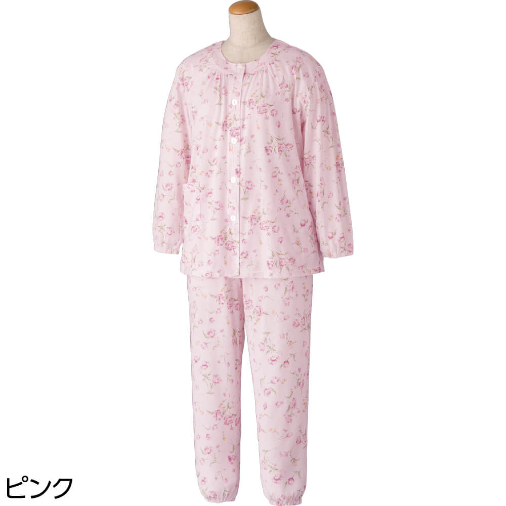 ワンタッチ天竺プチサイズパジャマ M L P レディース 婦人 用 | 女性