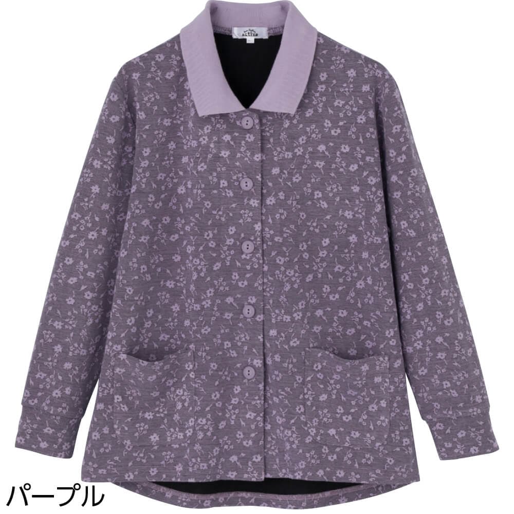 ワンタッチテープポロカーディガン M~L LL 乾燥機OK レディース 用
