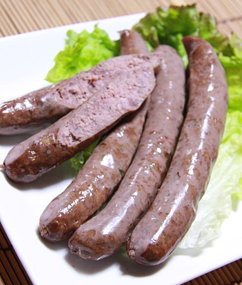 【Xmas 薬膳ソーセージ ( 馬肉 ）】 無添加 ｜ 馬肉・ゴボウ・かぼちゃ・青のり使用｜愛犬・愛猫の健康と食欲を考えたクリスマス限定の薬膳ごちそう｜安心・安全な国産素材中心｜はなとしっぽオリジナル