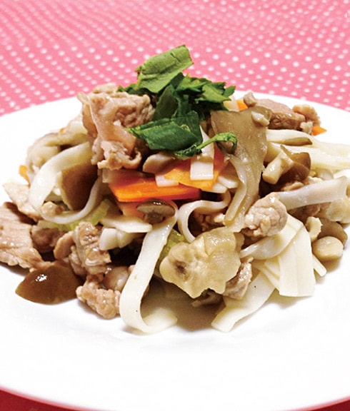 豚バラとキノコのパスタ　塩不使用　犬用ごはん　猫用ごはん　