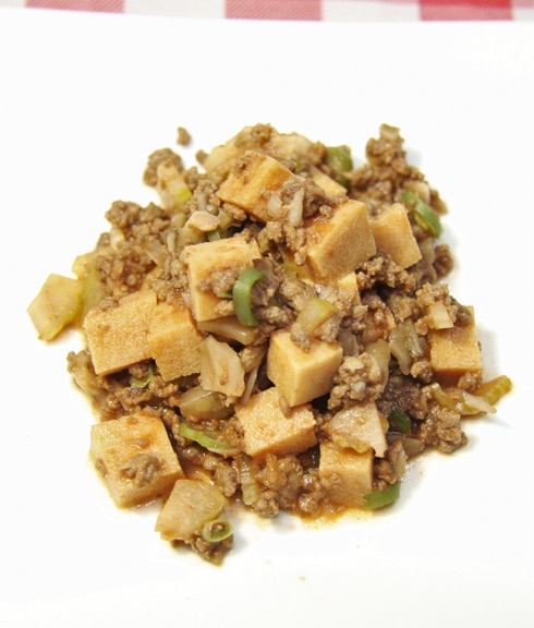 高野豆腐の馬麻婆　犬用ごはん　猫用ごはん　