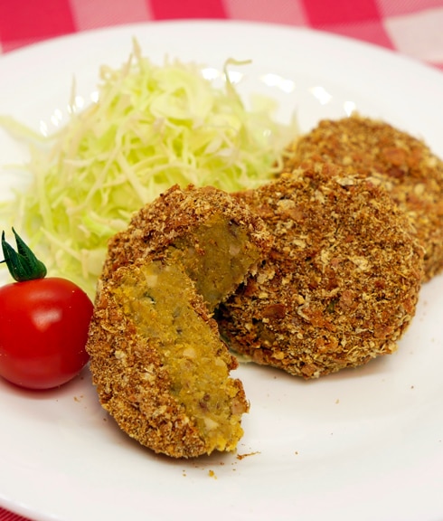 いわしとお豆とカボチャのコロッケ ノンフライシリーズ 犬用ごはん 猫用ごはん 犬用おやつ 無添加 国産 ヒューマングレード ドッグフード キャットフード