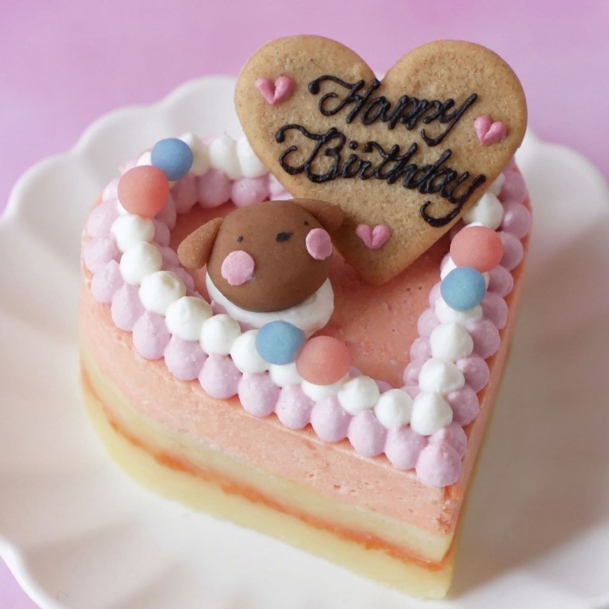 犬 猫用ケーキ 無添加 「 ハッピープチLOVEフード 」 誕生日 魚 鮭 ケーキ ドッグフード　グルテンフリー　小型犬 猫 小さいサイズ シニア 安心 安全 ラクトースフリー 乳糖 フリー アレルギー アレルゲン 下痢 腹痛 嘔吐 贈答 プレゼント 人気 おすすめ