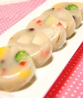 犬 猫 水分補給 「 白アスピック 焼豚 」 6枚入 愛犬の水分補給に 犬用ごはん 猫用ごはん シニア 胃腸 お腹の弱い