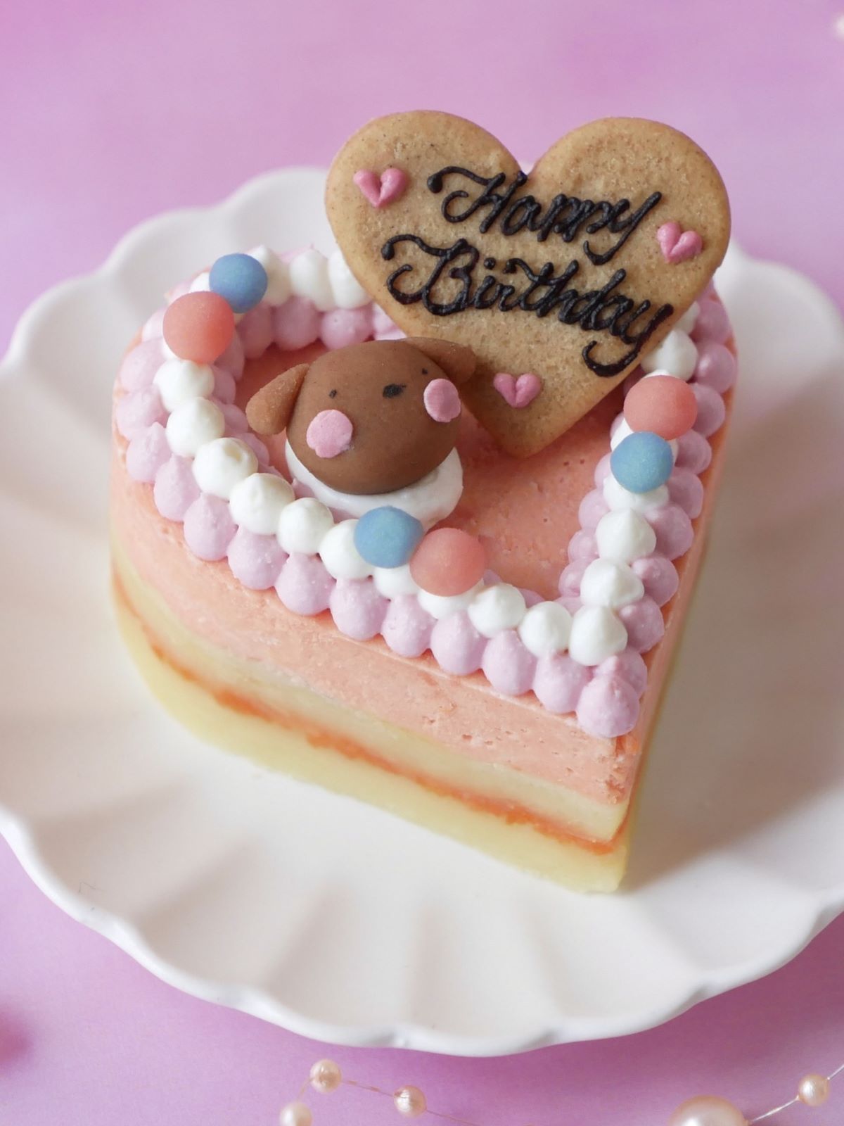 犬 猫用ケーキ 無添加 「 ハッピープチLOVEフード 」 誕生日 魚 鮭 ケーキ ドッグフード　グルテンフリー　小型犬 猫 小さいサイズ シニア 安心 安全 ラクトースフリー 乳糖 フリー アレルギー アレルゲン 下痢 腹痛 嘔吐 贈答 プレゼント 人気 おすすめ
