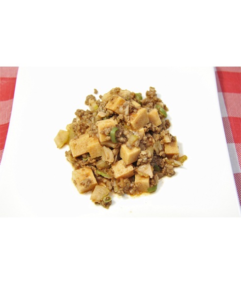 高野豆腐の馬麻婆　犬用ごはん　猫用ごはん　