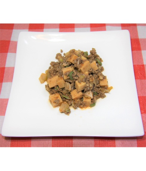 高野豆腐の馬麻婆　犬用ごはん　猫用ごはん　