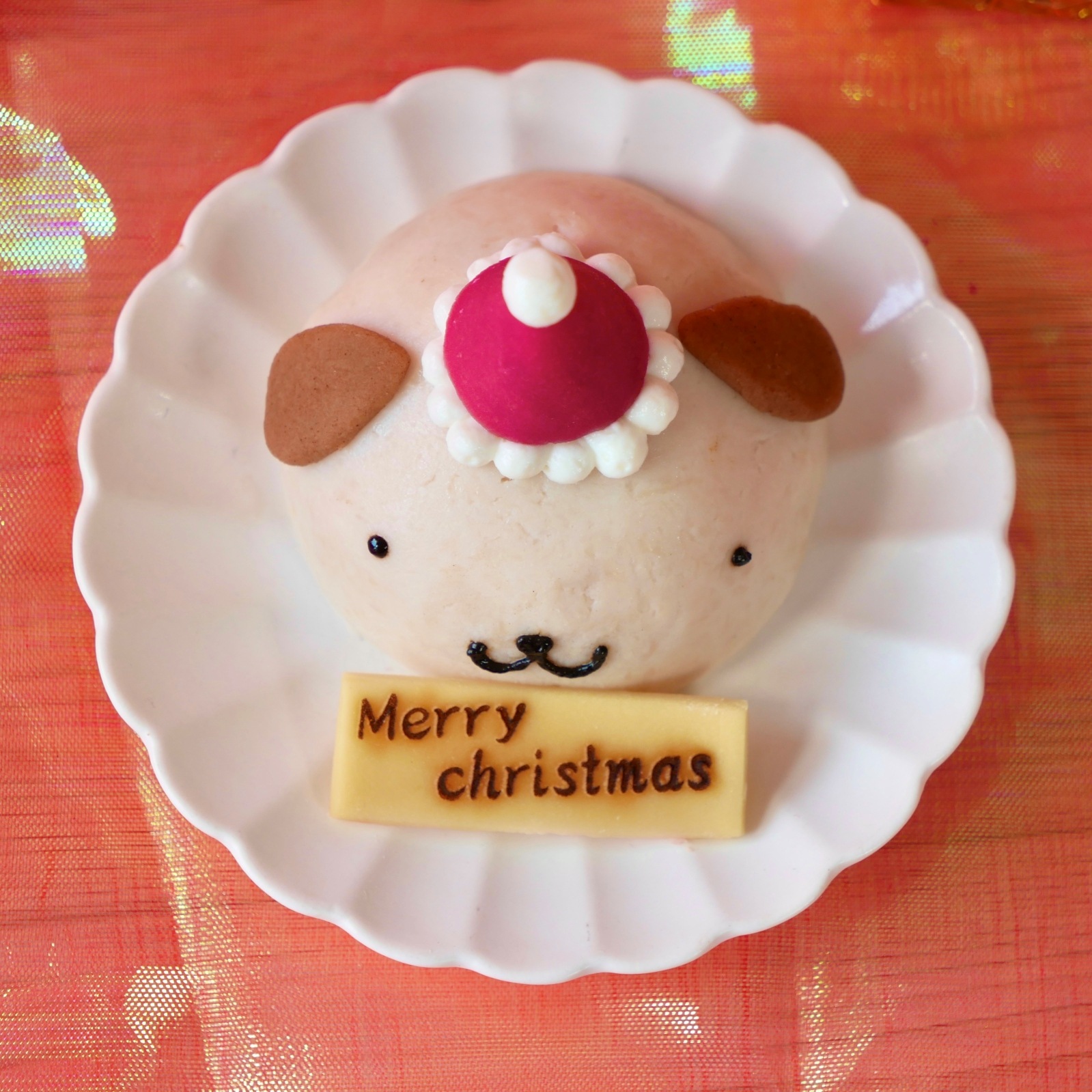 犬用 猫用 クリスマスケーキ 「 お肉のわんこサンタ 」 犬 猫 グルテンフリー 小麦不使用 クリスマス ケーキ 小型犬 Xmas 無添加 おすすめ 人気 食いつき 犬 ケーキ お肉 フードケーキ Xmas プレゼント ギフト 贈り物 ドッグフード