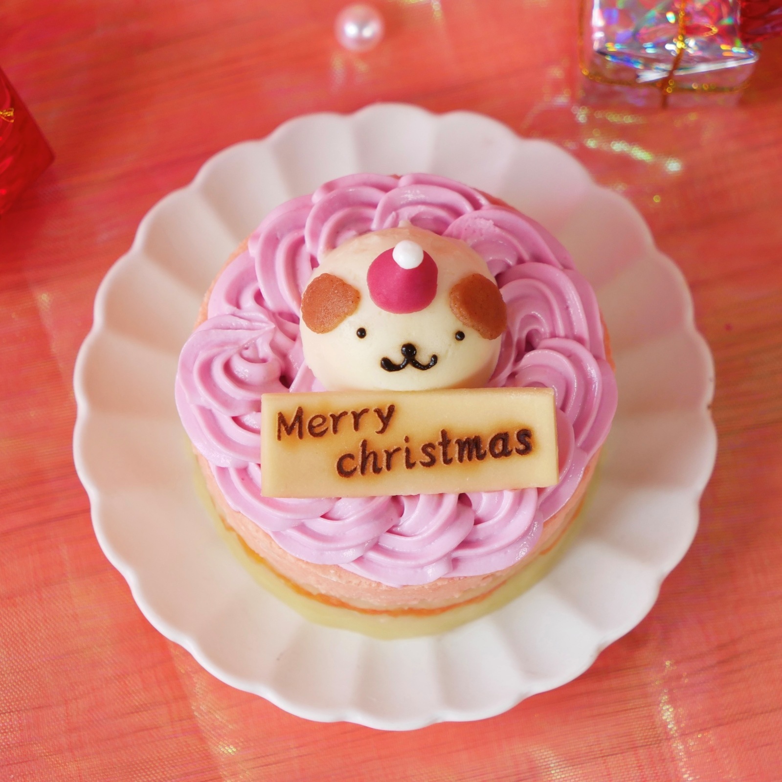 【犬猫用 お魚のクリスマスケーキ プチ 】乳糖フリー・グルテンフリー・無添加|鮭を使った犬猫兼用ヘルシーケーキ|国産素材で安心安全|ニュージーランド産サーモン×乳糖フリーヨーグルトで仕上げた華やかクリスマス限定ケーキ|小型サイズでわんちゃん・ねこちゃんにぴったり|はなとしっぽオリジナル
