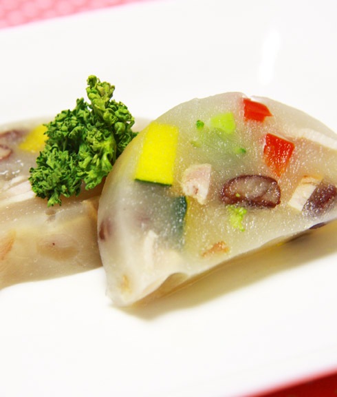 犬 猫 水分補給 「 白アスピック　焼豚 」 6枚入 愛犬の水分補給に 犬用ごはん 猫用ごはん シニア 胃腸 お腹の弱い　