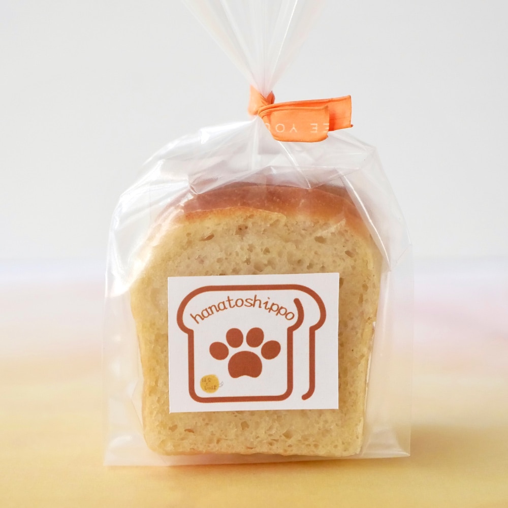 わんこパンシリーズ 食パン 4枚 犬用ごはん 猫用ごはん バナナとピュアチーズの風味 犬用おやつ 猫用おやつ 塩 砂糖 ベーキングパウダー不使用 無添加 自然食材