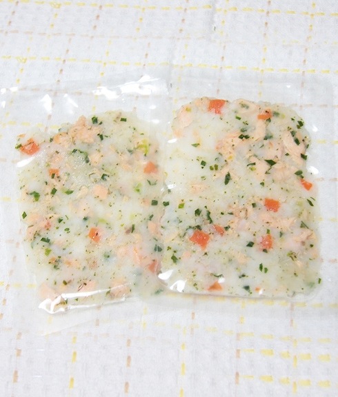 サケと小松菜の玄米おじや　犬用ごはん