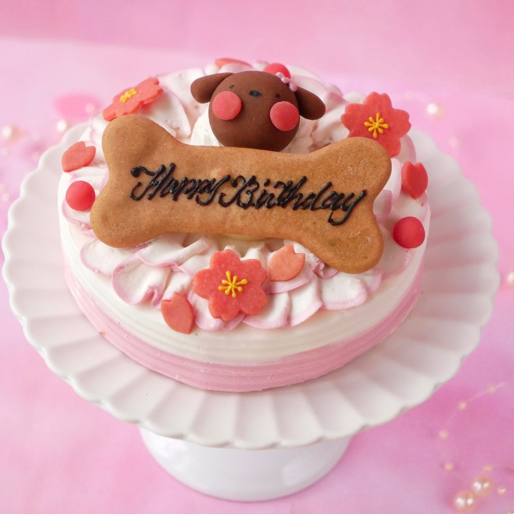 【春限定♪】 「お花見 桜のショートケーキ レギュラーサイズ」 無添加 ラクトースフリー