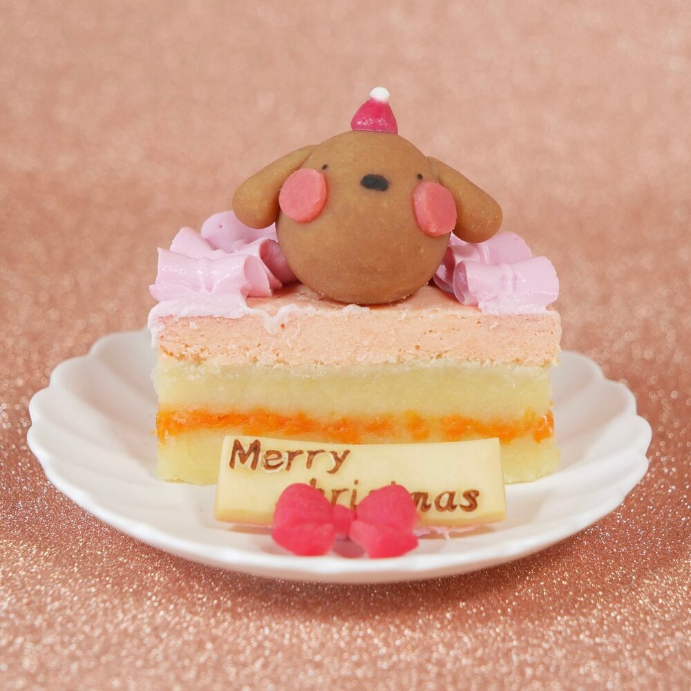 【犬猫用 お魚のクリスマスケーキ プチ 】乳糖フリー・グルテンフリー・無添加｜鮭を使った犬猫兼用ヘルシーケーキ｜国産素材で安心安全｜ニュージーランド産サーモン×乳糖フリーヨーグルトで仕上げた華やかクリスマス限定ケーキ｜小型サイズでわんちゃん・ねこちゃんにぴったり｜はなとしっぽオリジナル