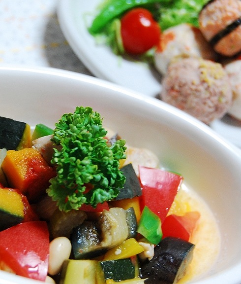 犬用手作りごはん ブランド鶏 桜姫使用 「 鶏むね肉と彩り野菜のカポナータ 」 犬用ごはん 猫用ごはん 無添加 無加水 調理 国産 地場野菜 高タンパク 筋肉