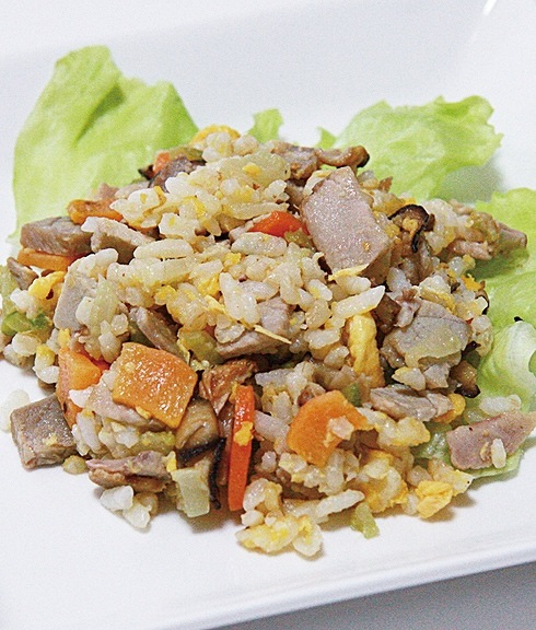 自家製焼豚の黄金チャーハン　犬用ごはん　猫用ごはん　