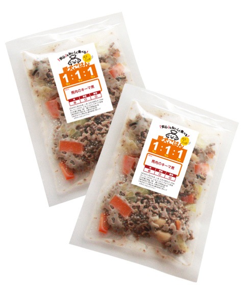 馬肉のキーマ煮　馬肉65％以上　犬用ごはん　猫用ごはん　