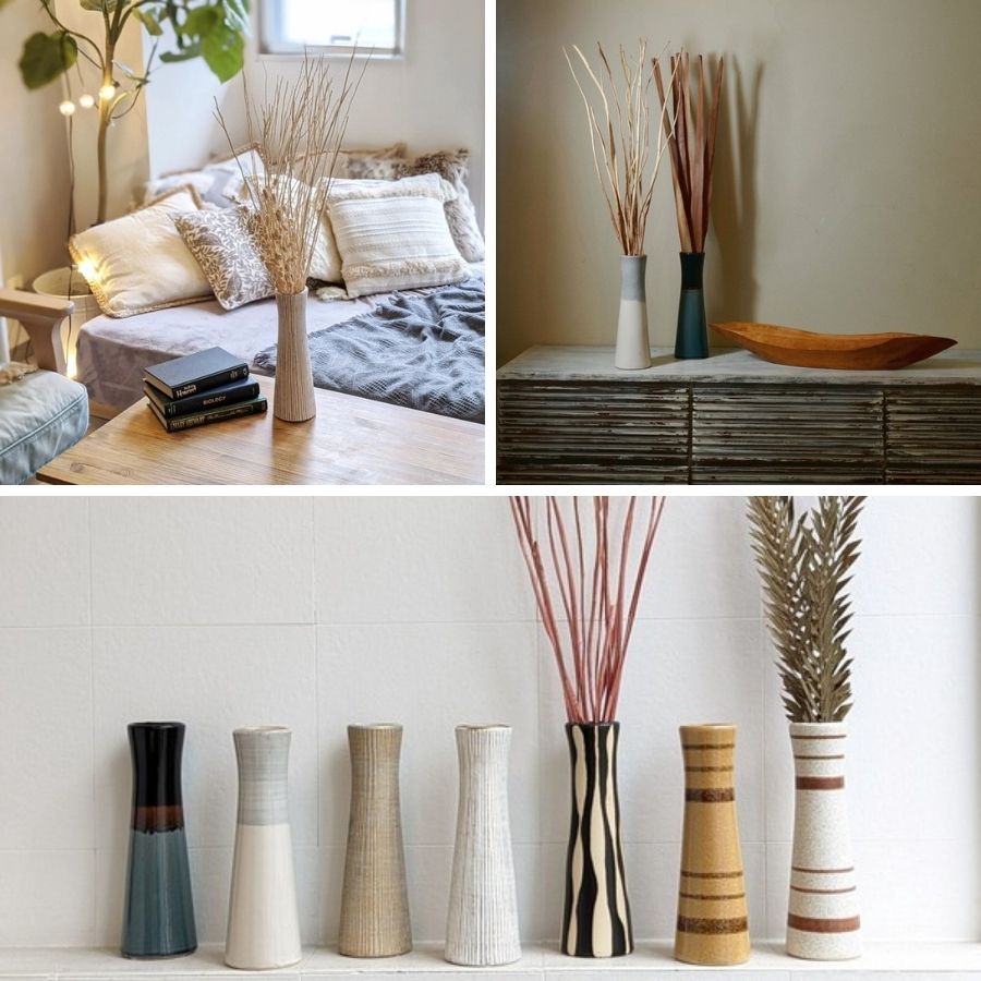 �ڤƤ��ޤ��Ĳ���  CERAMIC FLOWER VASE  DRUM  ����ߥå��ե��١����ɥ��