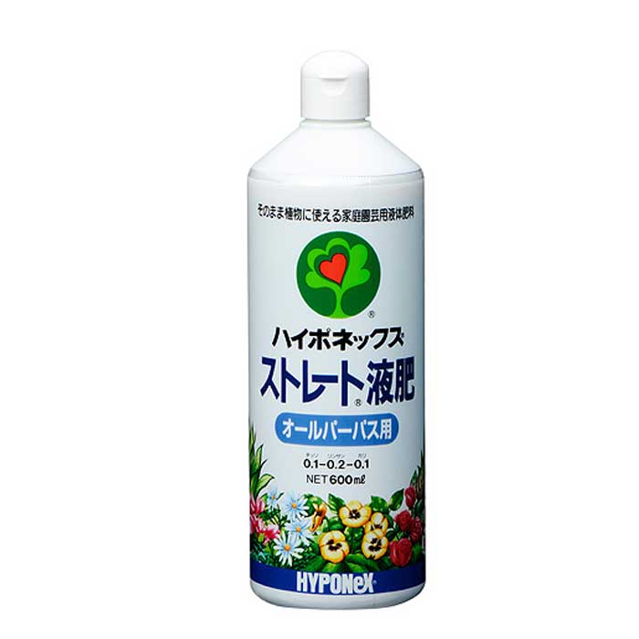 はなはな 園芸用 ハイポネックス ストレート液肥 オールパーパス用600ml 草花