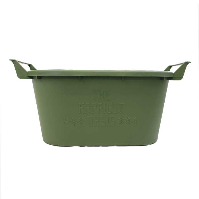 プラ鉢 グロウコンテナ オーバル 43型 グリーン 雑貨 | 園芸資材,鉢