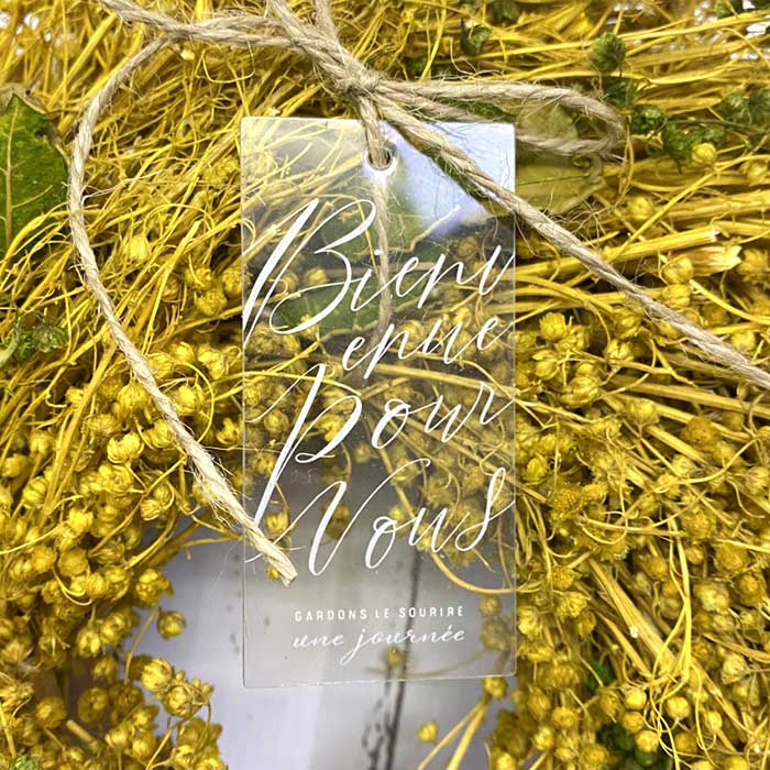 ナチュラル リース M ミモザ風 ミモザ みもざ 幸せの黄色い花 ギフト