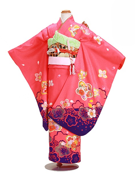 七五三 レンタル 女の子/5〜7歳 七五三着物 7歳 七五三着物7歳 ピンク色/花 卒園式 結婚式 NT-144|七五三レンタル-女の子