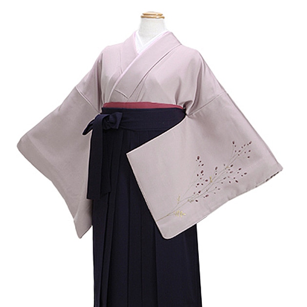 【正絹】卒業式 袴 レンタル 薄紫色/ワレモコウ 身長〜160cm,7号〜13号 NT-houmon57|卒業式 女性袴レンタル