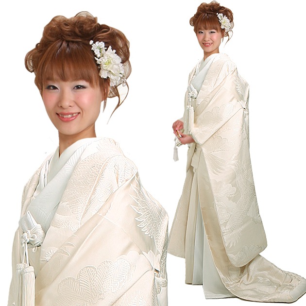 白無垢 レンタル 松に鶴 NT-152 | 白無垢レンタル | | 花嫁衣裳.com
