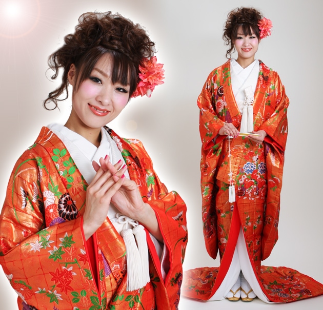 色打掛レンタル 赤色/花車 NT-61 | 色打掛レンタル | | 花嫁衣裳.com