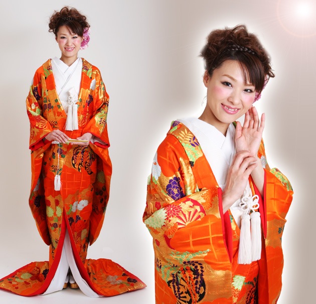 【おーちゃん】色打掛 婚礼 和装 花嫁衣裳 華やか 赤 ピンク 二単 色打掛レンタル ピンク色/梅花 NT-825 | 色打掛レンタル