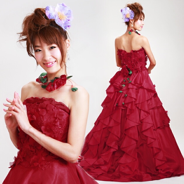 【クリーニング済み】カラードレス　赤 KIYOKO HATA × marry｜KH0039｜カラードレス｜衣裳を選ぶ