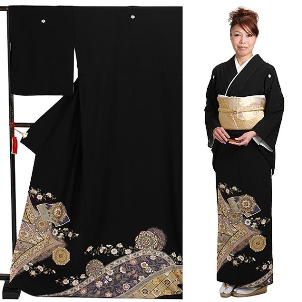 10200☆送料込み❣️ 黒留袖 着物 4枚 まとめ売り❣️ 黒留袖 レンタル〔150cm～165cm/7号～11号位〕結婚式 着物