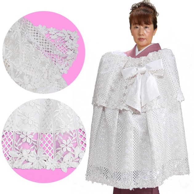 新品未開封　和光　レースベビーケープ、レースブランケットのセット　高級綿　お宮参 ベビーブランケット ハイブランド 和光 レースベビー