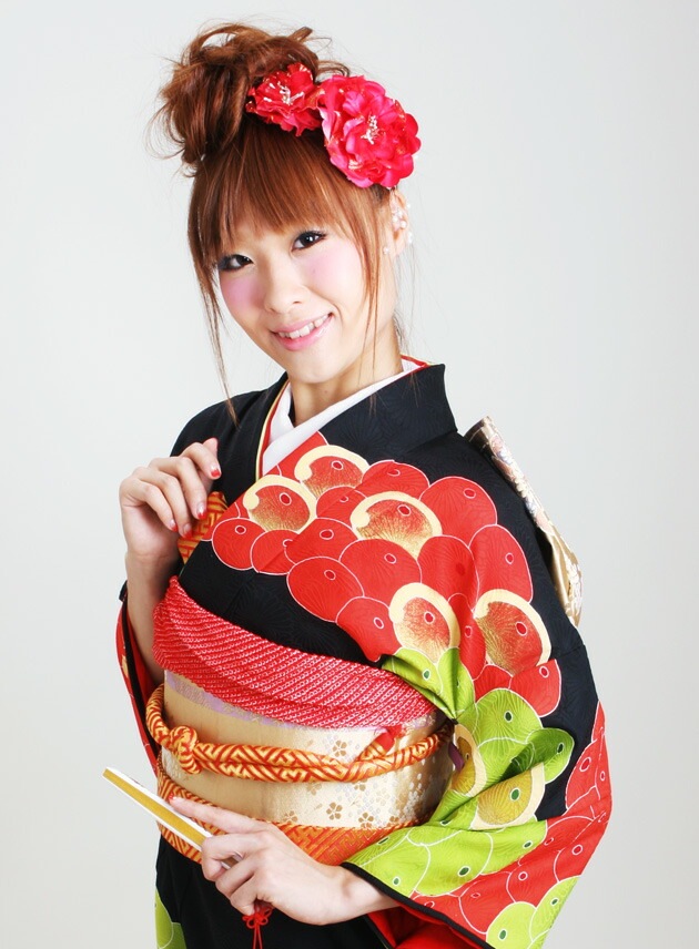 引き振袖レンタル 黒色/鶴 NT-64 | 引き振袖レンタル | | 花嫁衣裳.com