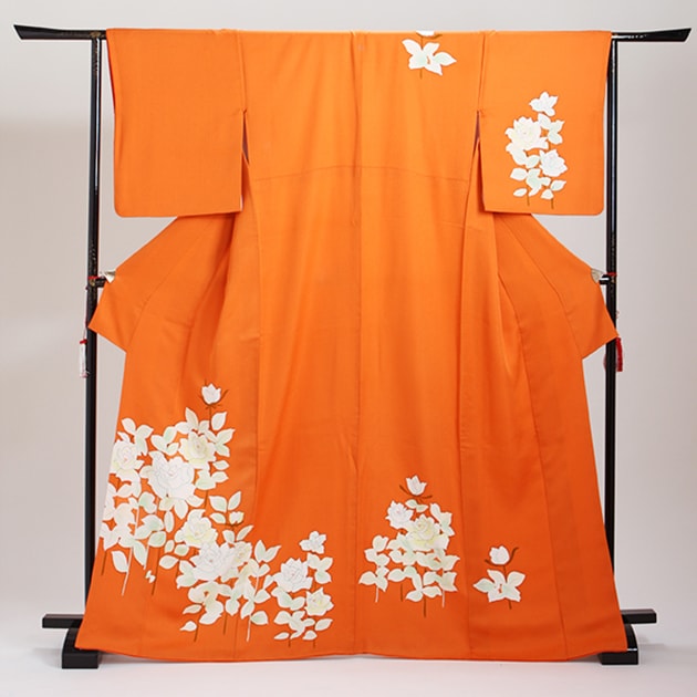 訪問着 身長145-160cm h-032 訪問着t1048 JAPANSTYLE 薄グレーぼかし菊(化繊) | 着物レンタル