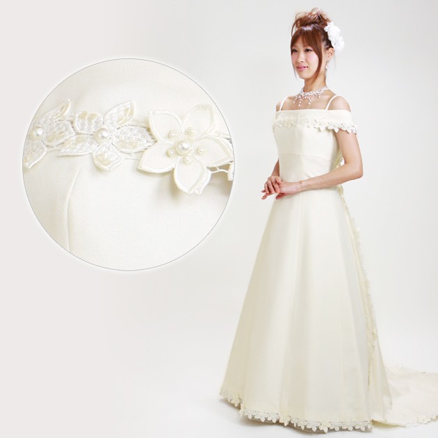 二次会ドレス レンタル【11号,オフホワイト,Aライン】TA153 結婚式