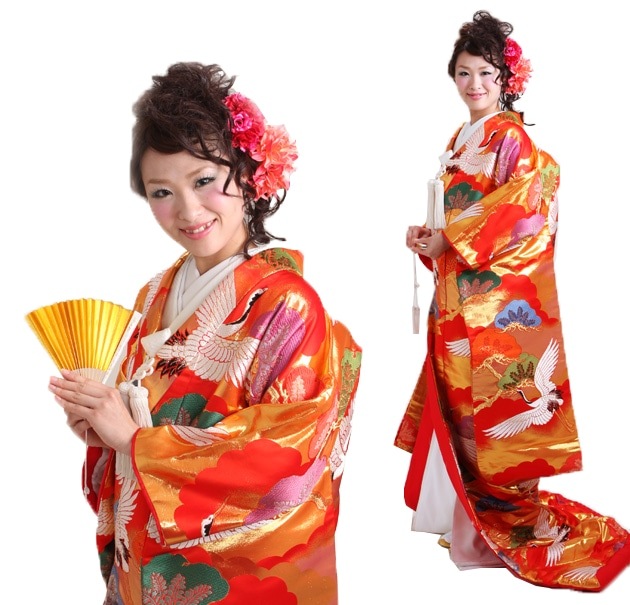 打掛 レンタル 色打掛 鶴に老松 NT-706 送料無料 色打掛レンタル 赤色/：鶴に老松 NT-706 | 色打掛レンタル | | 花嫁