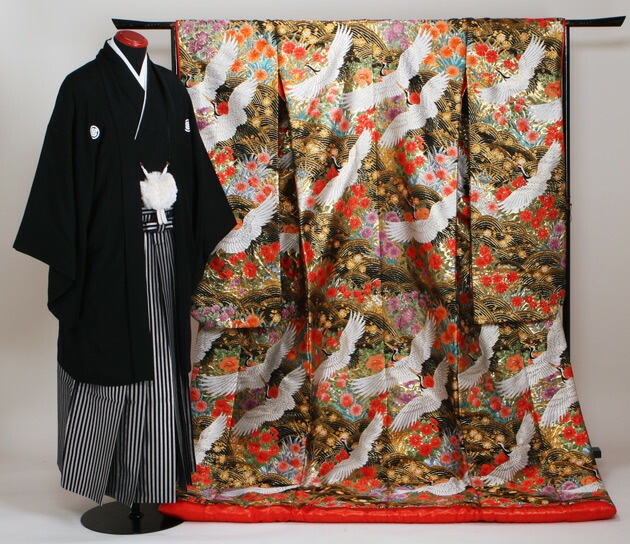 色打掛レンタル 黒色/流水小袖習作 NT-807 | 色打掛レンタル | | 花嫁