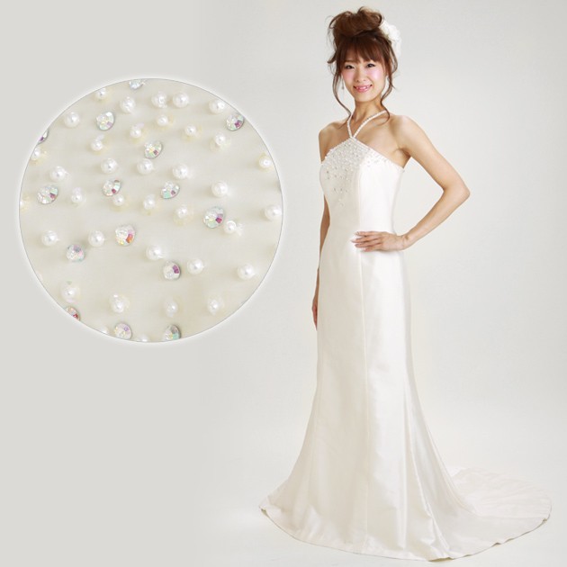 二次会ドレス レンタル【9号,オフホワイト,マーメイドライン】VIN213