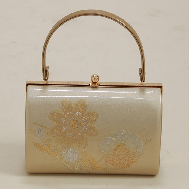 草履バッグセット【販売品】ゴールド系-106 草履 バッグ セット 留袖