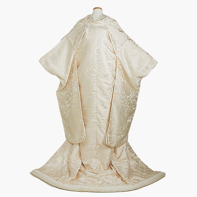 アンティーク　正絹錦紗　誰袖檜扇花柄　長襦袢（１７９） アンティーク 正絹綸子 絞 檜扇花柄 振袖用長襦袢（314