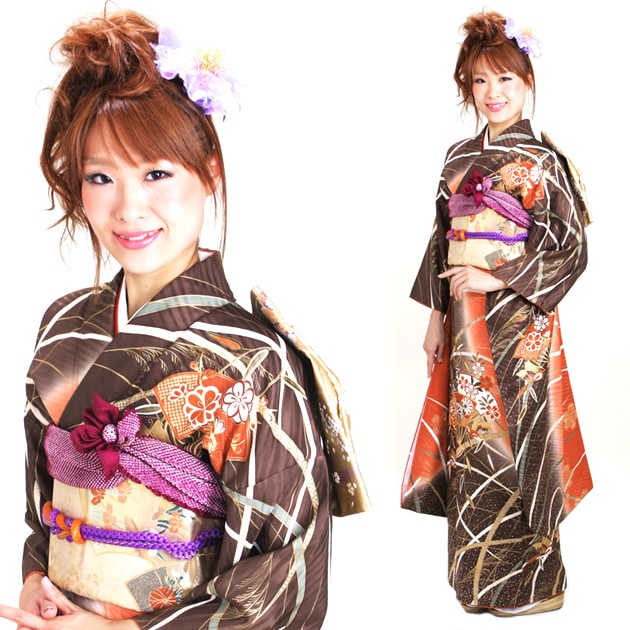 成人式　振袖　着物　正絹　肩身丈167㎝ LLサイズ ファッション 成人式 振袖 着物 正絹 肩身丈167㎝